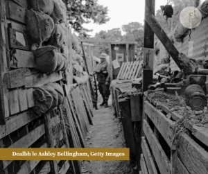 Iarraidh Muid Leachtan ’s Comóraidh le Cogaidh Ghallda Gan Mhoill